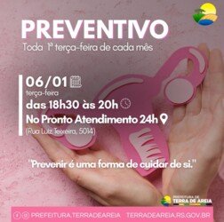 Cuidar da saúde também é prevenção.
